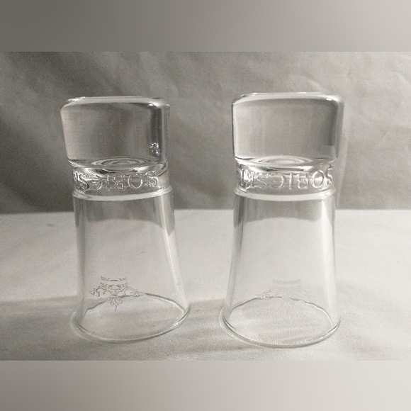 Set of Two Sobieski Polish Vodka Shot Glasses - Etched & Embossed - Picture 6 of 8